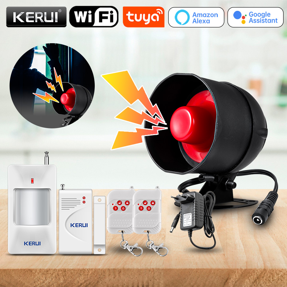 Smart Home Ecosystems - KERUI Tuya Smart WIFI Wireless Security