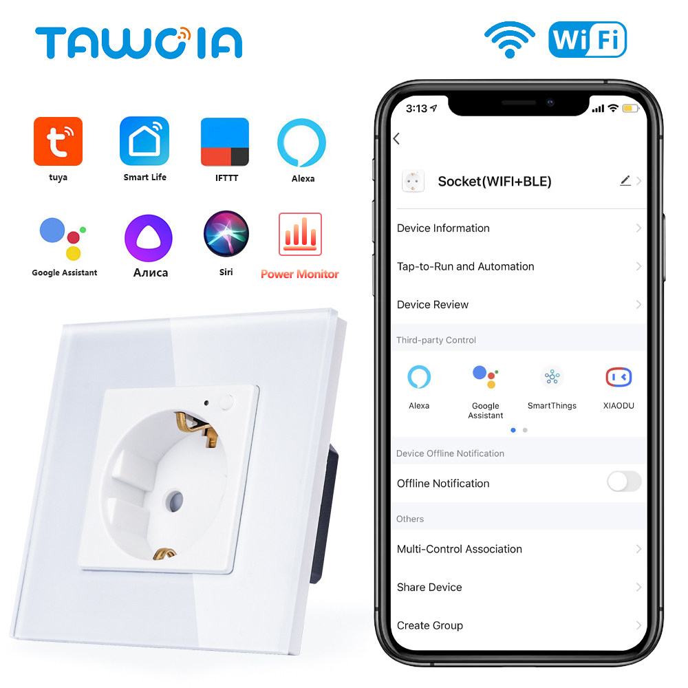Smart Home Energy Monitor - TAWOIA Wifi Ổ Điện Tiêu Chuẩn