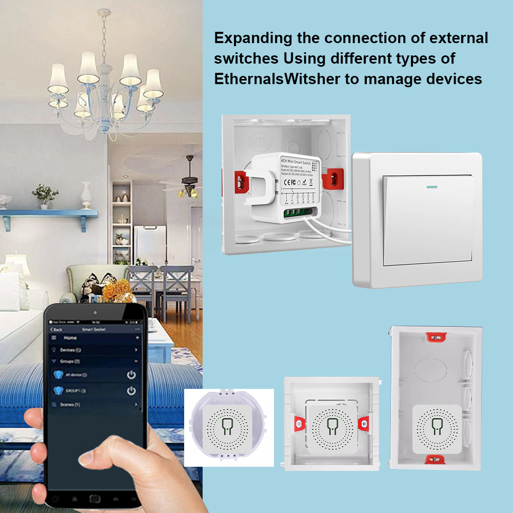 Tuya WiFi Smart Switch 1/2/3/4 - đánh giá và giá Smart Home Networking