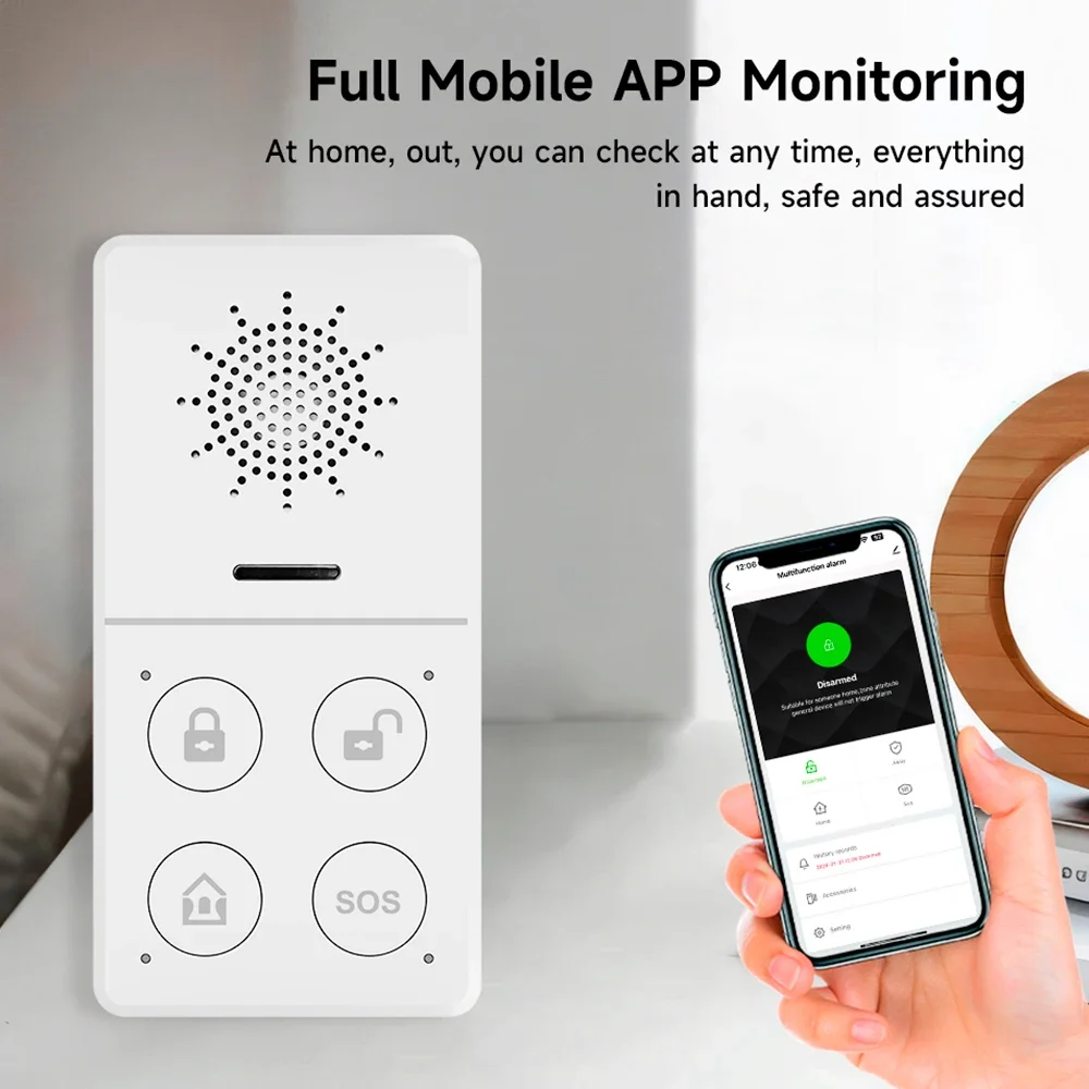 Tuya Wifi Smart Alarm System 4 - đánh giá và giá Smart Home Vimar