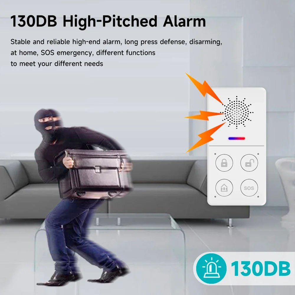 Tuya Wifi Smart Alarm System 4 - đánh giá và giá Smart Home Vimar