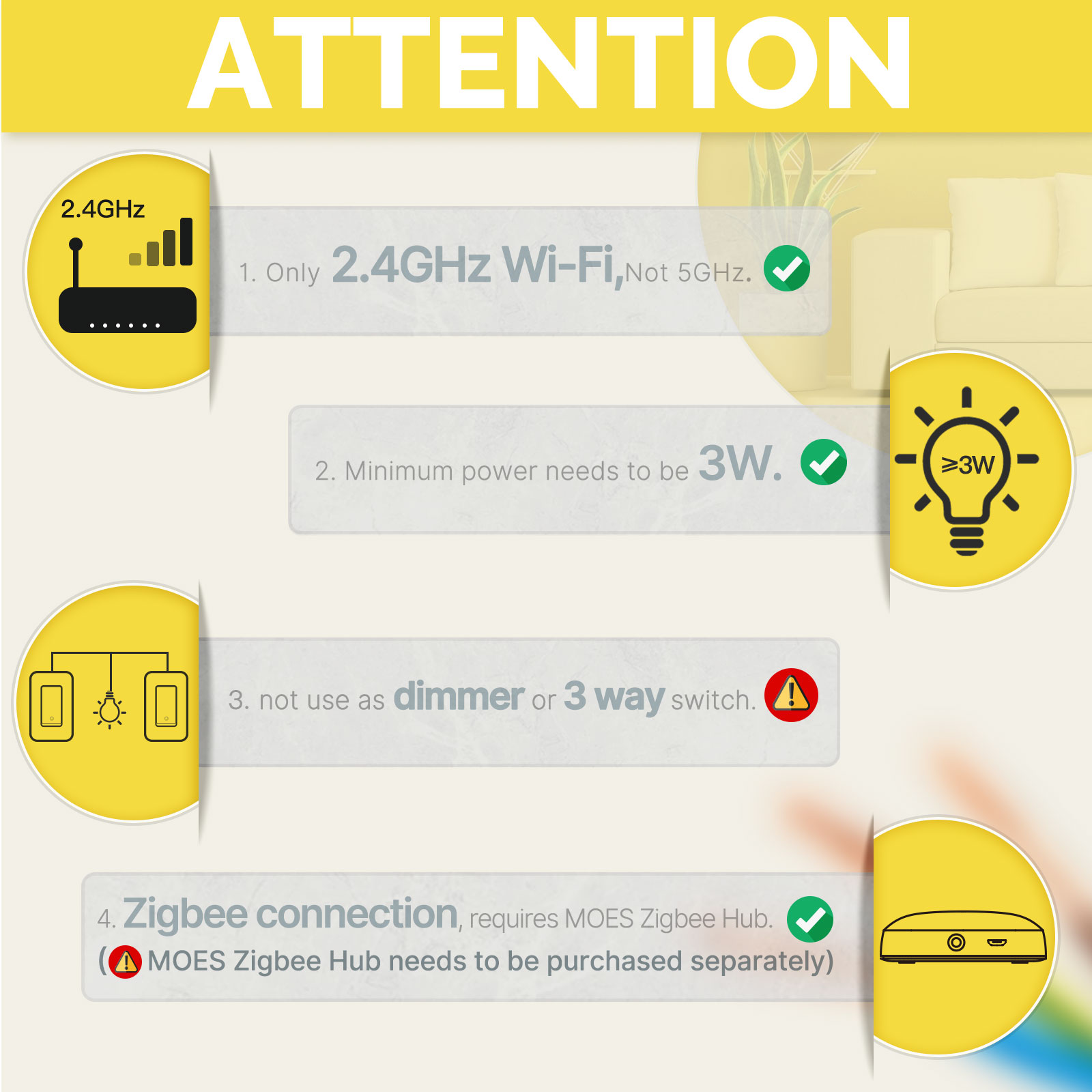 MOES US Standard Zigbee Smart  - đánh giá và giá Smart Home Z Wave