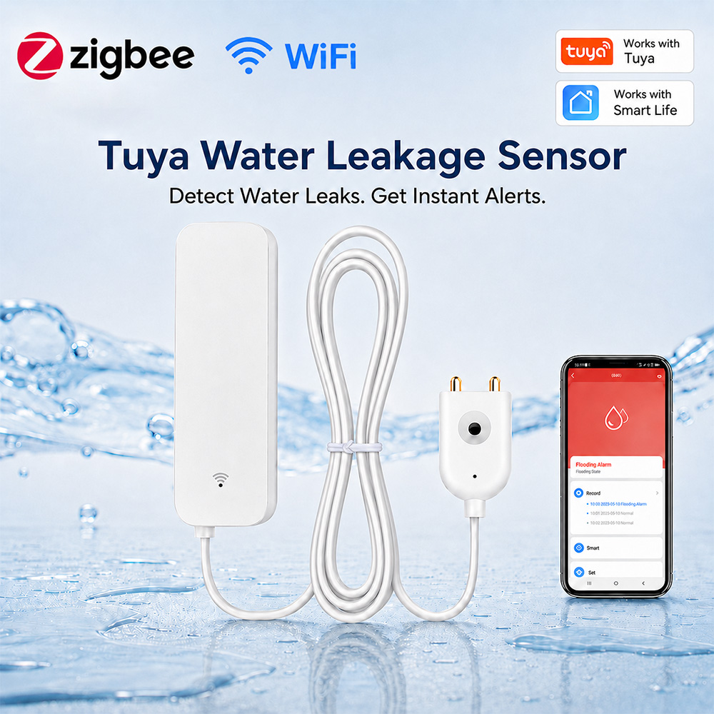 ZigBee WiFi Water Leak Sensor  - đánh giá và giá Smart Home Wiz