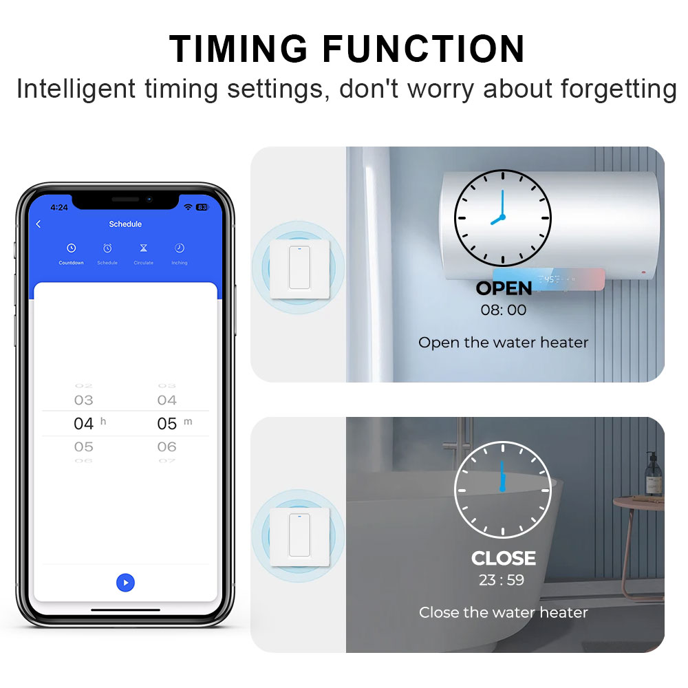 Smart Water Heater Switch/WiFi - đánh giá và giá Smart Home Networking