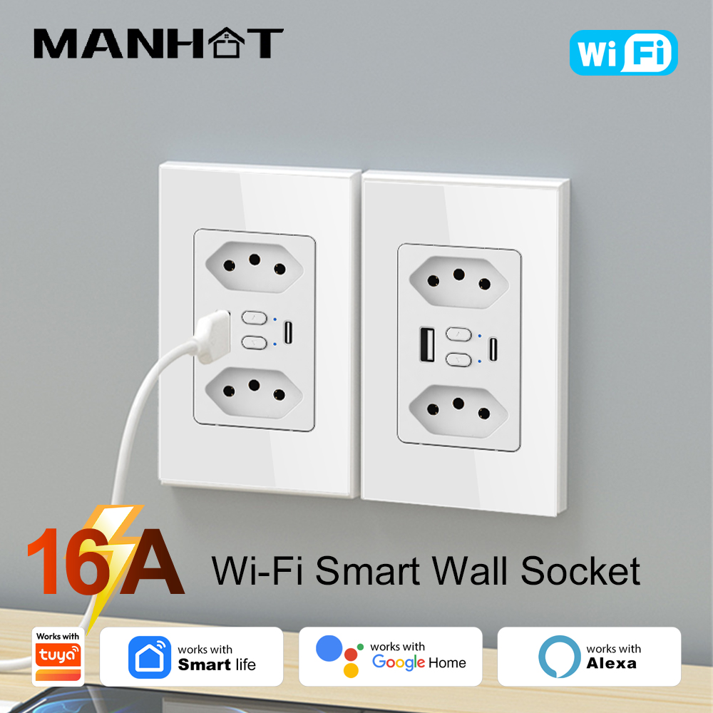 MANHOT Wifi Smart Brazil Socke - đánh giá và giá Smart Home Networking