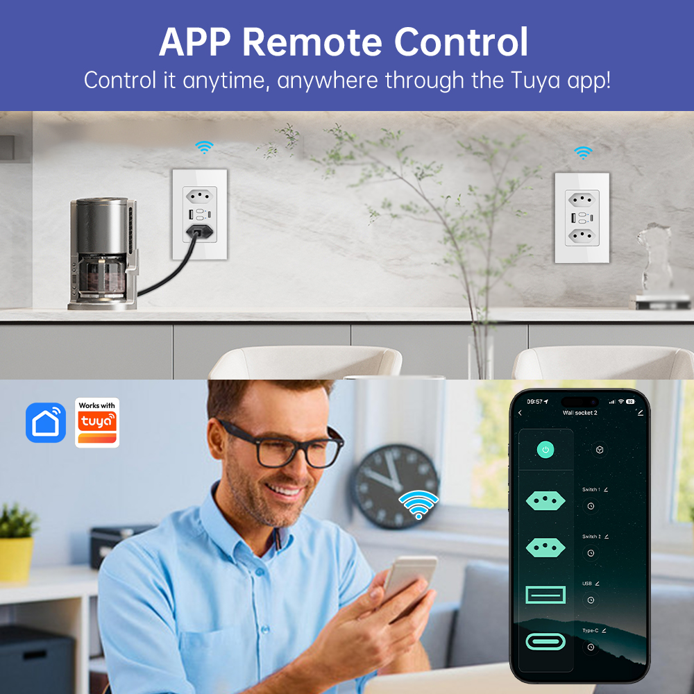 MANHOT Wifi Smart Brazil Socke - đánh giá và giá Smart Home Networking