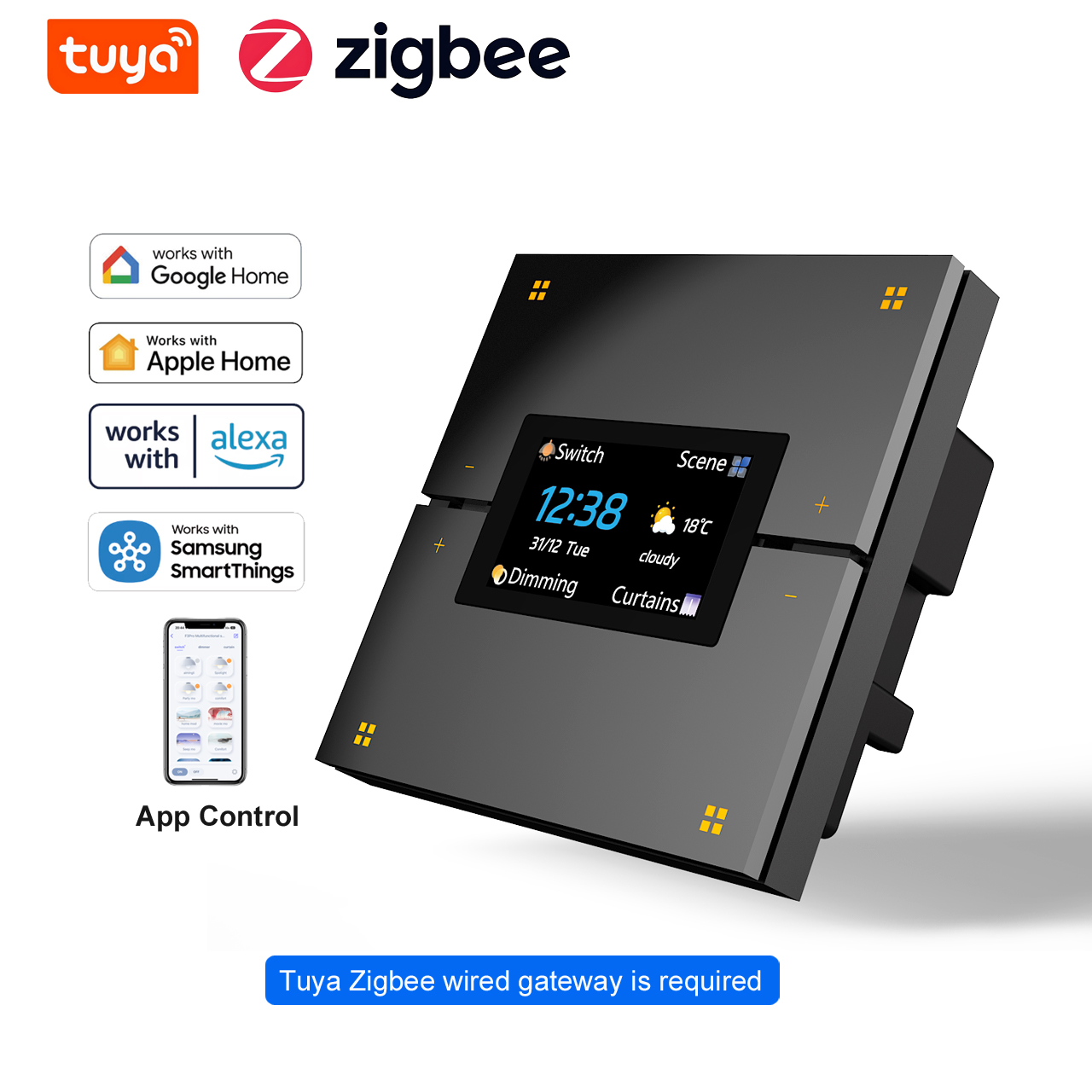 M9 Pro 8-Button UK Tuya Smart  - đánh giá và giá Smart Home Z Wave