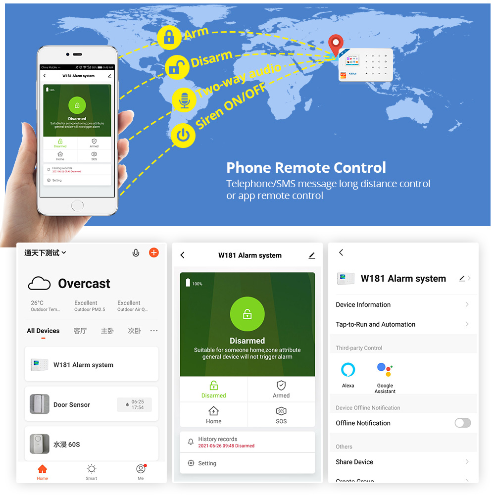 KERUI Security Alarm System Ki - đánh giá và giá Smart Home Vimar
