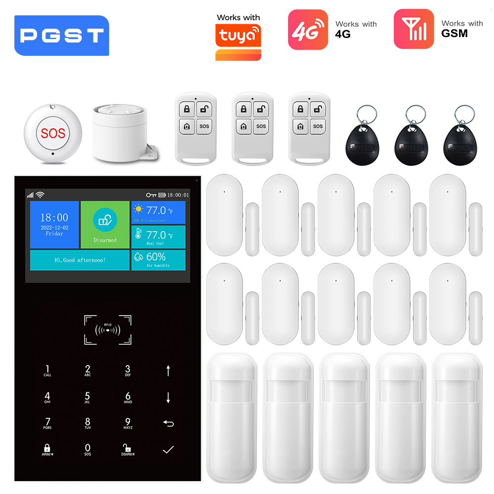 4G GSM WiFi Alarm System Work  - đánh giá và giá Smart Home Vimar