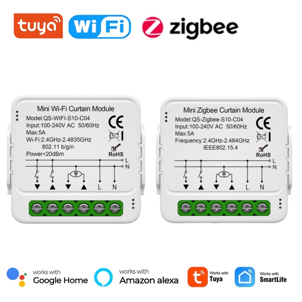 Tuya WiFi Zigbee Smart Curtain - đánh giá và giá Smart Home Z Wave